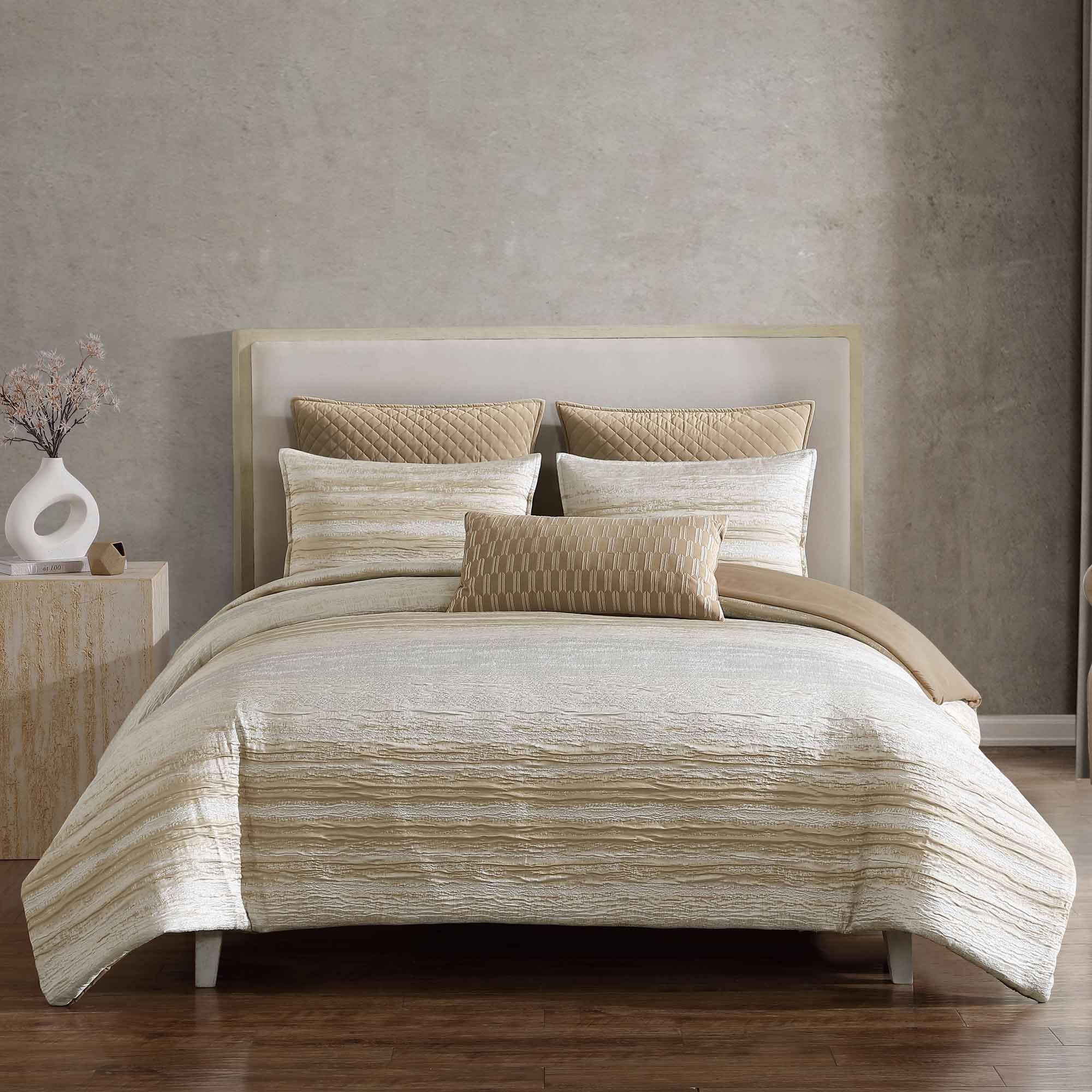 Joseph 6-Piece Textured Woven Comforter Set - Queen