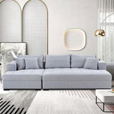 3 Piece Sectional Sofa 111.5" Set Living Room Furniture Set, Modern Couch