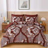 Grey Comforter Set Queen Size, 7 Pieces Bohemian Damask Comforter Set