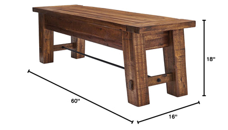 Durango 60" L Wood Entryway/Dining Bench