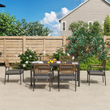 Outdoor Dining Set for 6, Patio Dining Furniture Sets