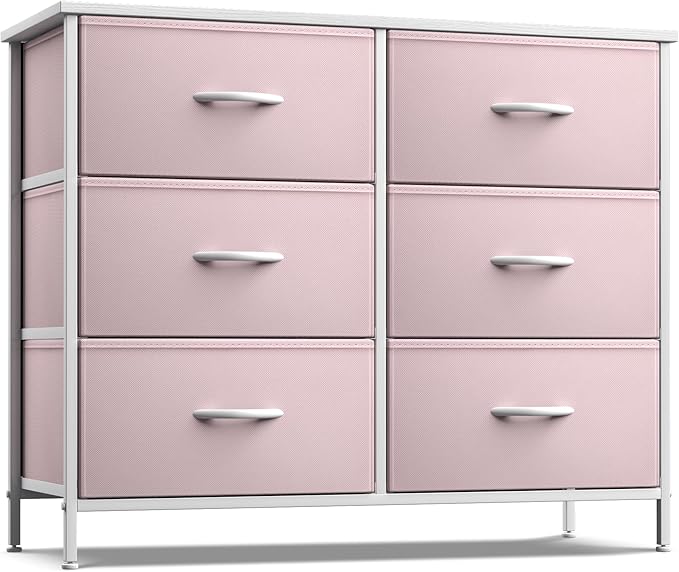 Dresser with 6 Drawers - Furniture Storage Tower Unit for Bedroom, Hallway