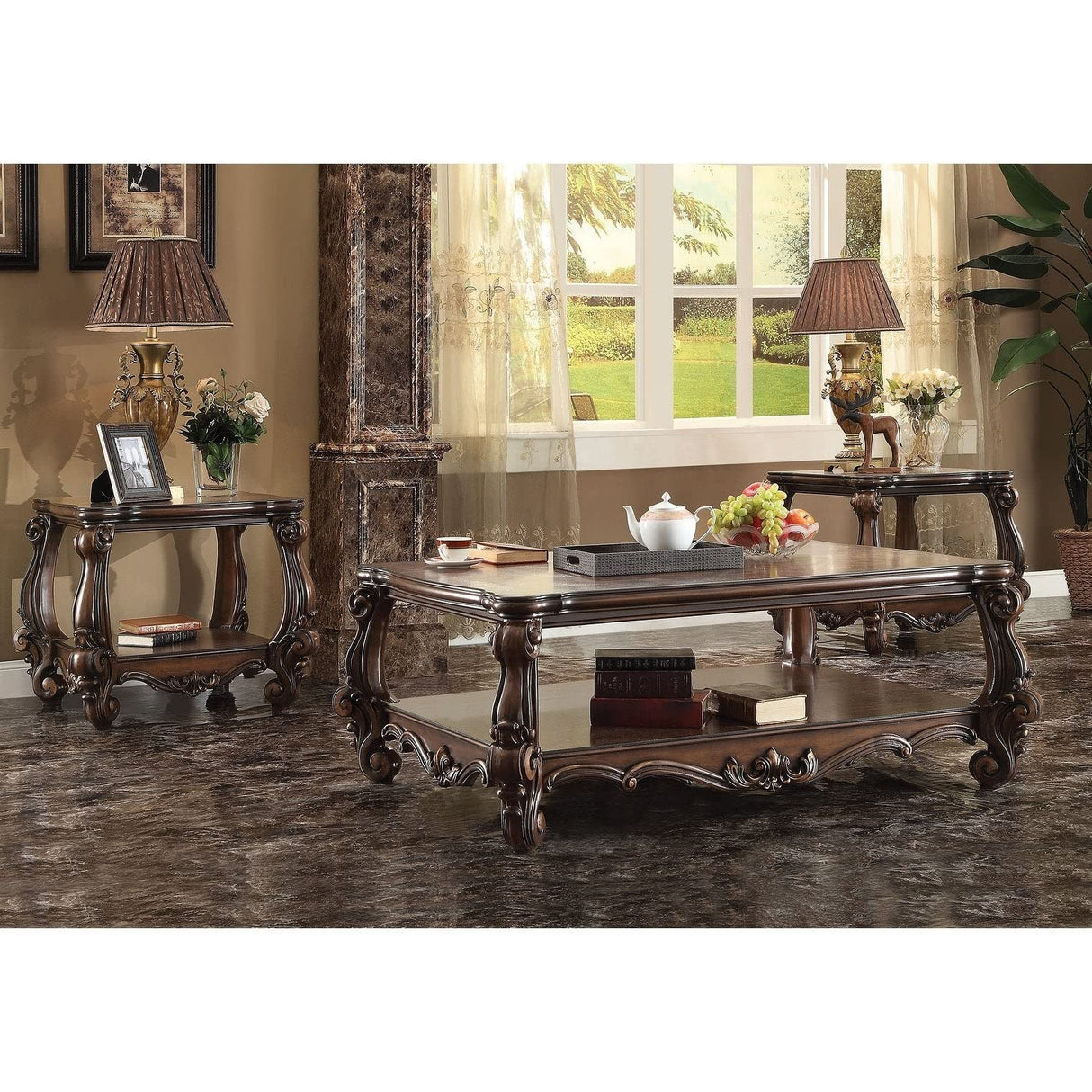 Versailles Coffee Table - 82120 - Cherry Oak