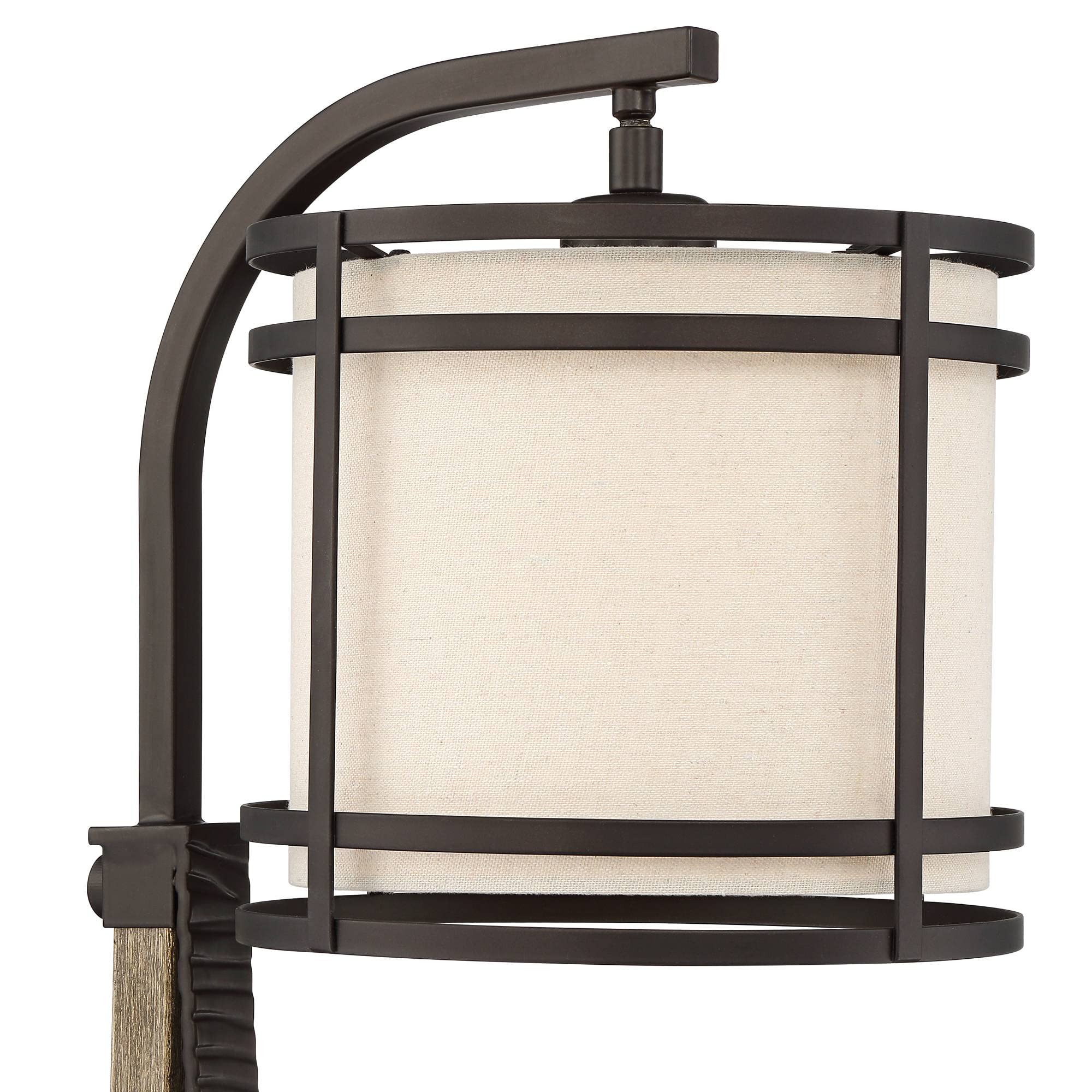 Industrial Desk Lamp 22" with USB & AC Outlet