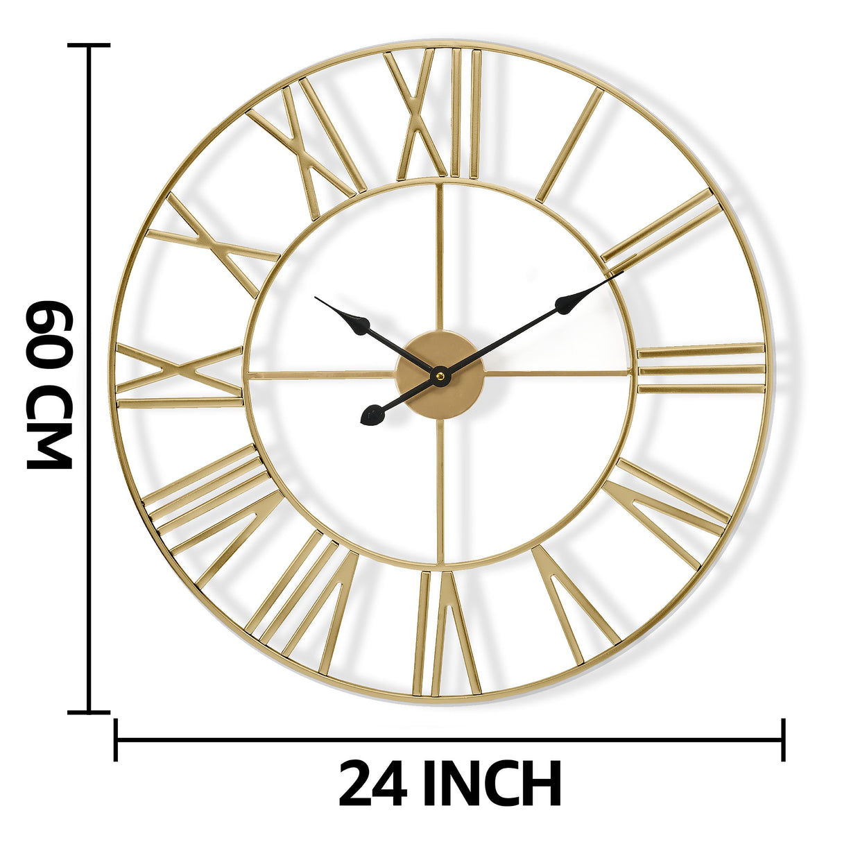 Large Wall Clock for Living Room Decor, (60CM) 24 Inch Wall Clock Decorative,