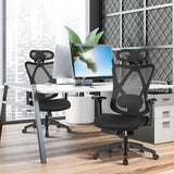 Ergonomic Office Chair with Adjustable Lumbar Support, Armrests and Headrest, High