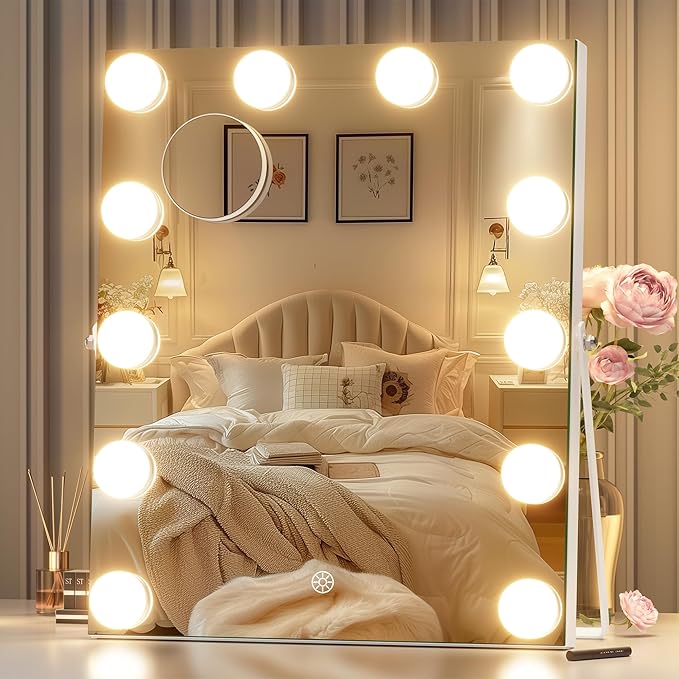 Vanity Mirror with Lights and Bluetooth Speaker,  Hollywood Mirror