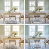 Bella Dining Table Bedford Collection Parson Dining Table Reclaimed Wood Finish