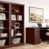 kathy ireland Home by Bush Furniture Bennington 5 Shelf Bookcase, Harvest Cherry (WC65515-03)