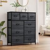 Dresser with 9 Drawers - Fabric Storage Tower, Organizer Unit for Living Room, Hallway