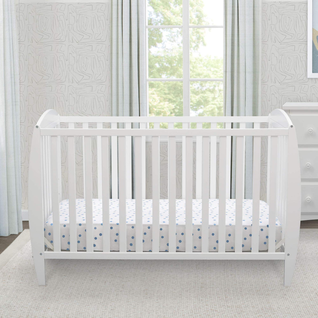 Taylor 4-in-1 Convertible Baby Crib, Easy to Assemble, Sustainable New Zealand Wood,