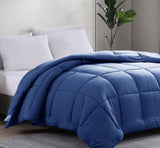 Twin Comforter Goose Down Alternative Microfiber Quilted Solid Comforter/Duvet Insert