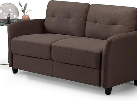 Ricardo Sofa Couch / Tufted Cushions / Easy, Tool-Free Assembly, Soft Grey