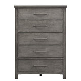 Modern Farmhouse 5 Drawer Chest, W40 x D18 x H56