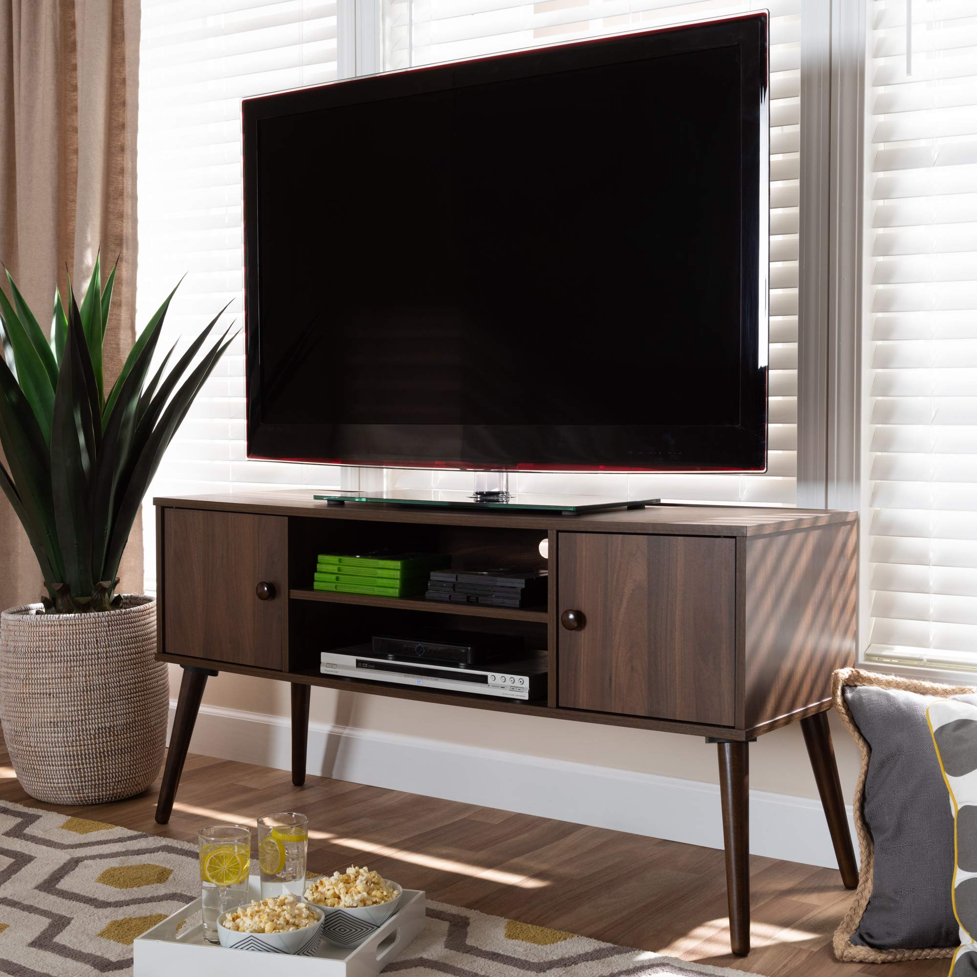 TV Stands, One Size, Walnut