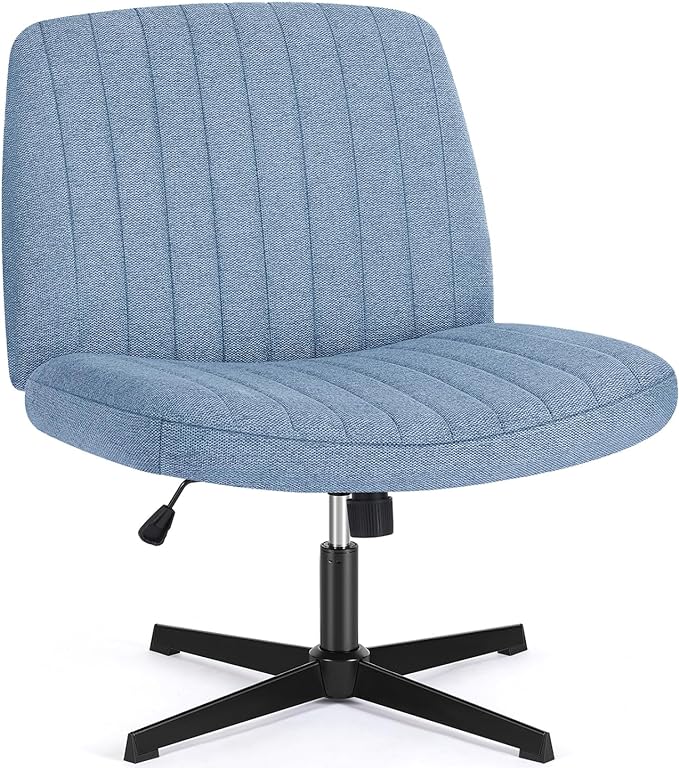 Office Chair No Wheels - Armless Desk Chair No Wheels Cross Legged Office Chair Wide