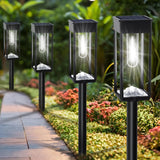 Solar Pathway Lights Outdoor 6 Pack, Over 12Hrs Solar Path Lights Outdoor