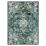 LUXE WEAVERS Moroccan Medallion Green 5x7 Area Rug