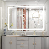 48 x 30 Inch LED Mirror Lighted Bathroom Mirror with Lights, LED Vanity Mirror,