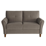 Brinkley Living Room Loveseat, Brown