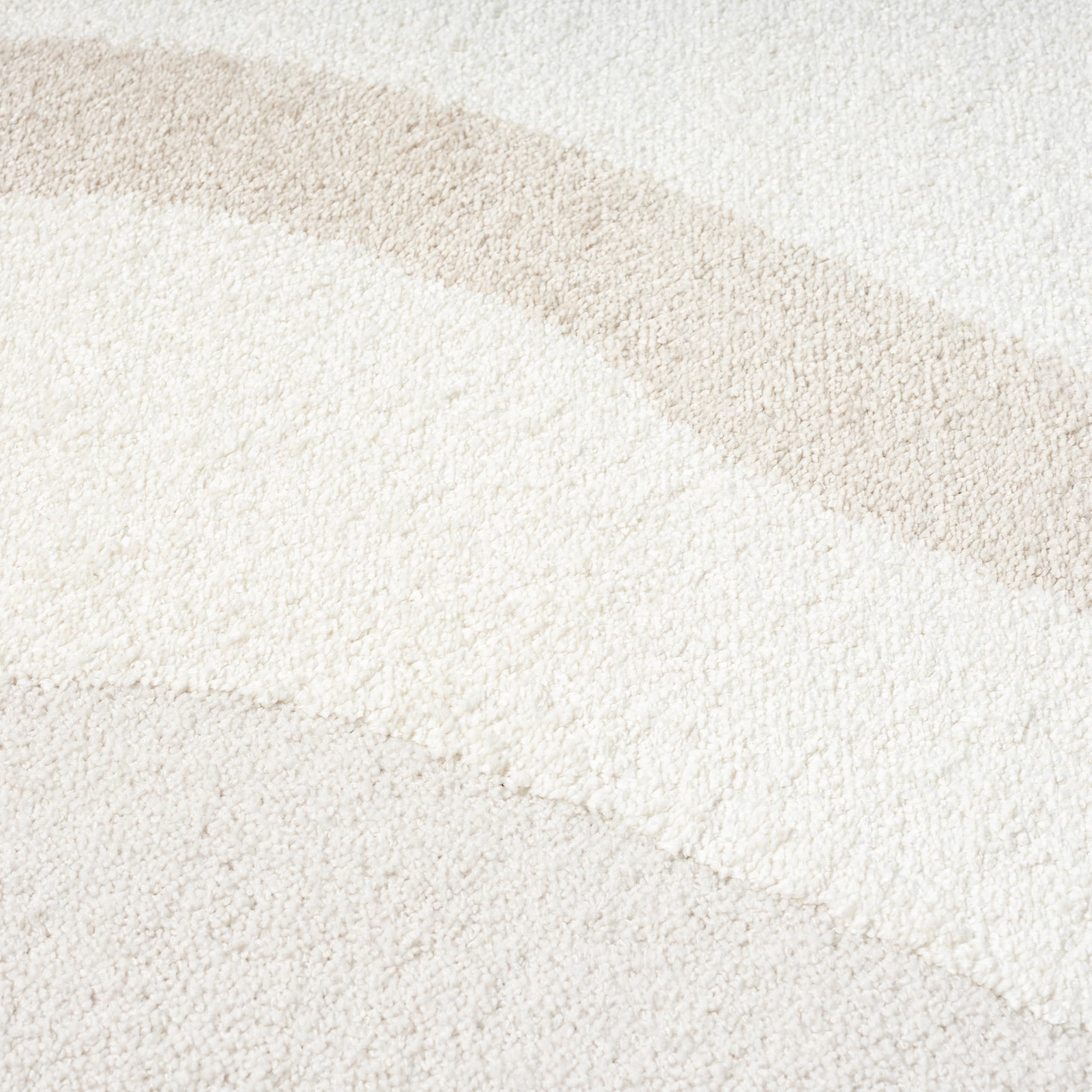 Abani Nomad Cream & Beige Area Rug 6' x 9' for Living Room, Bedroom - Chic Abstract Pattern - Durable & Easy to Clean