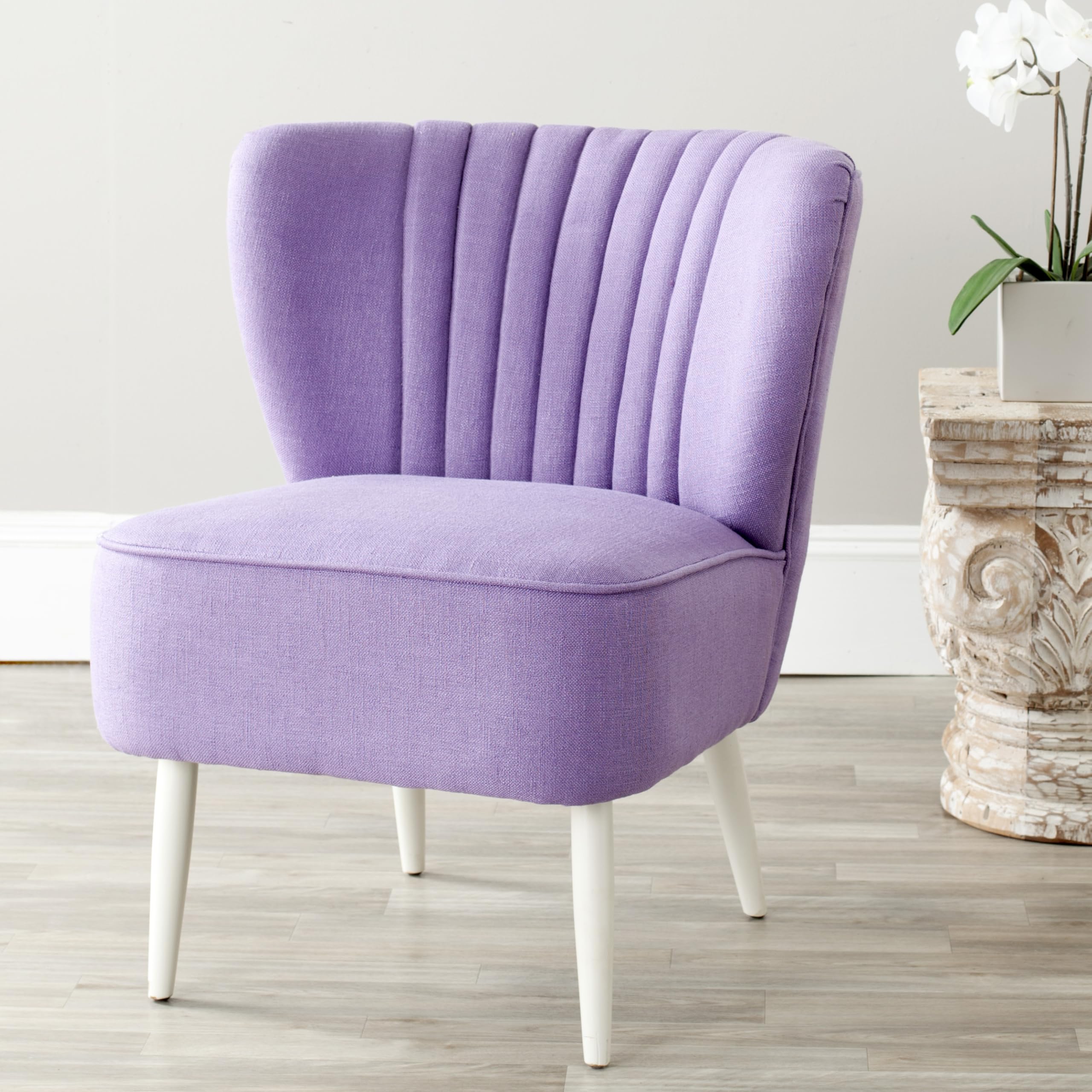 Mercer Collection Waverly Mid-Century Rainbow Striped Accent Chair