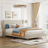 Bed with Metal Legs,Beautiful and Fashionable