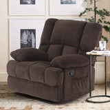 Oversized Rocking Rocker Recliner Chair for Living Room Adults, Chocolate