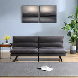 Sofa Bed Loveseat Sleeper Sofa, Convertible Sofa Bed Small Couch with Memory Foam Split Seat Design,