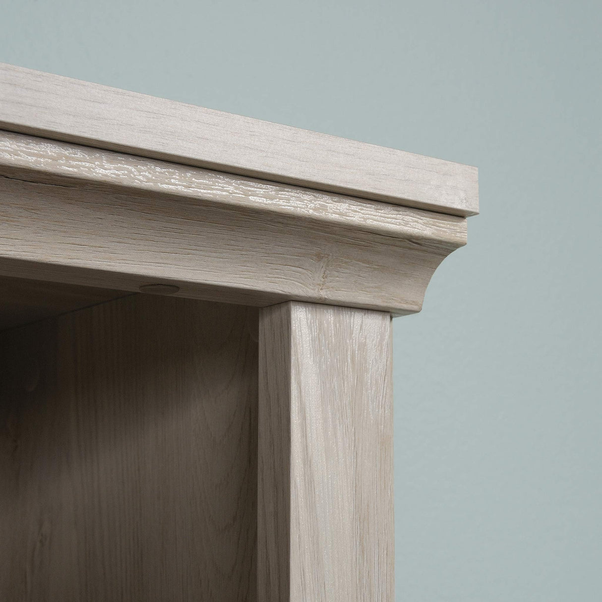 Miscellaneous Storage Bookcase/ Book Shelf With Doors, Chalked Chestnut finish