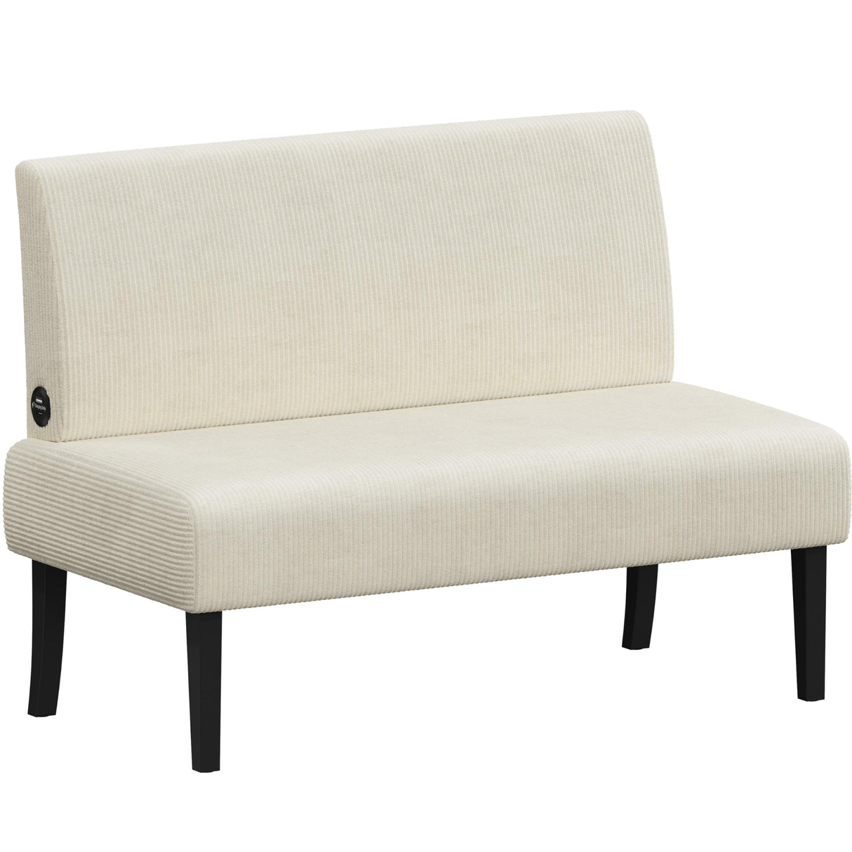Small Mini Sofa Couch Armless Loveseat Futon for Bedroom