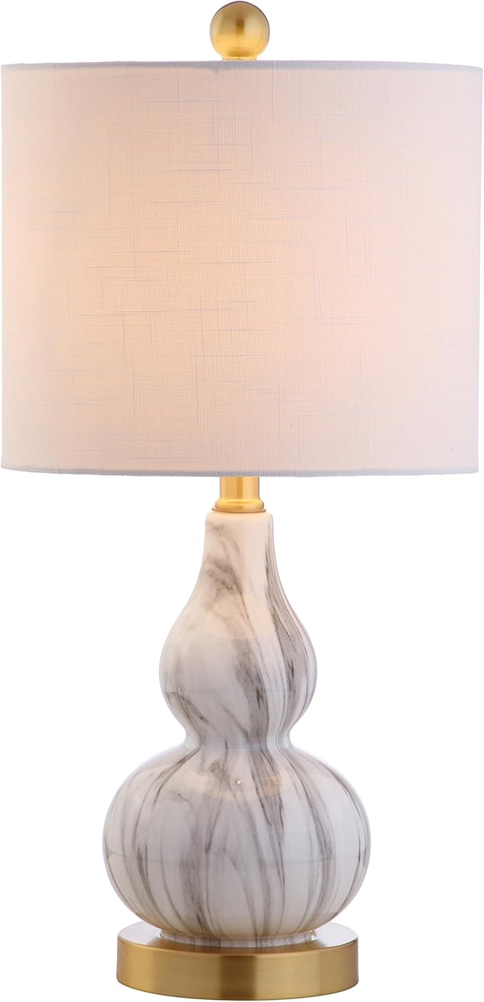 YL1028C Anya 20.5" Mini Glass LED Table Lamp, Transitional, Glam, Midcentury, Modern