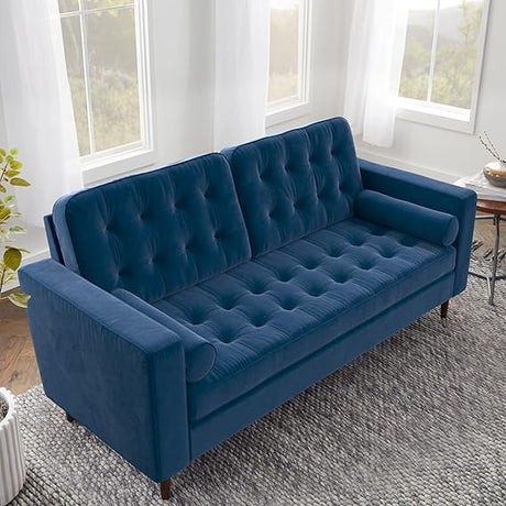 Lynnwood Upholstered Loveseat - Living Room Office or Bedroom - Mid-Century Modern Design Furniture -