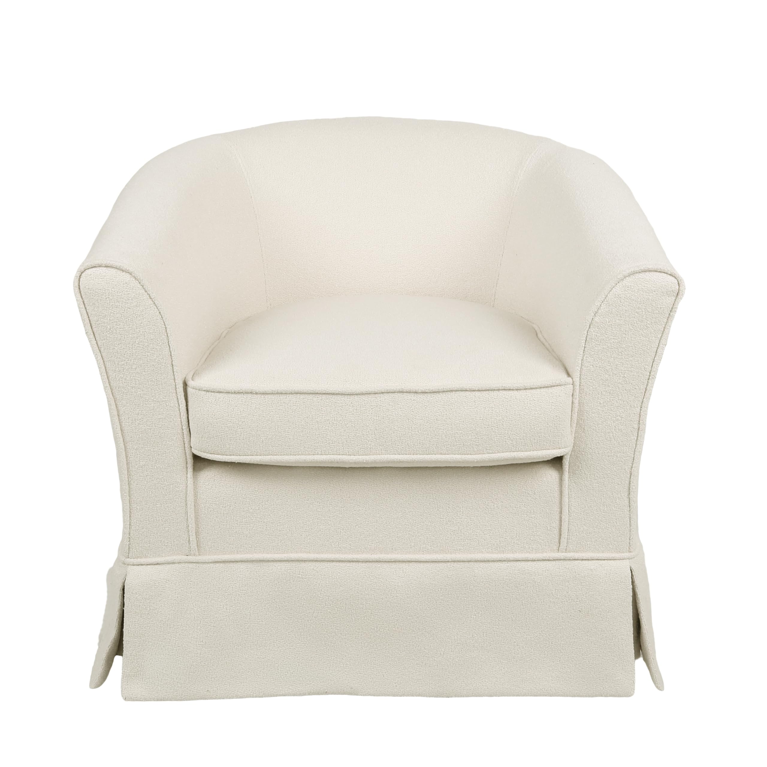 Cecilia Club Chair, 28.75 "W x 28 "D x 27 "H, Textured White + Black