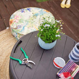 Circa 37 Gallon 3-in-1 Patio Deck Storage Box Ottoman Organizer Container