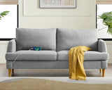 70" Loveseat Sofa, Mid Century Modern Love Seat, 2 Seater Sofa Couches for Living