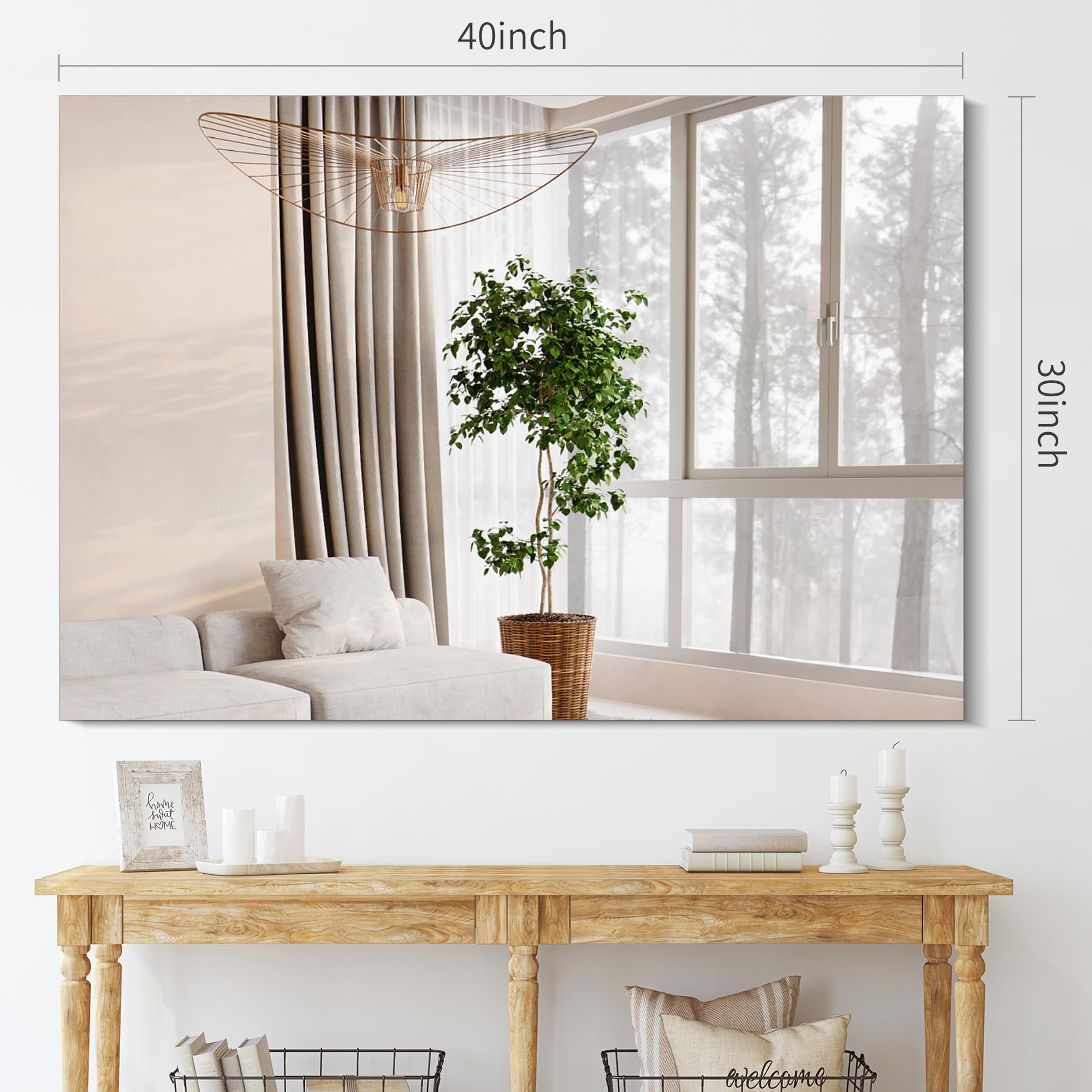 Frameless Mirror,  Rectangle Bathroom Mirrors