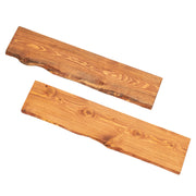 36” Sustainable Sunset Cedar Live Edge Wood Shelf (Wood Only) 2-Pack