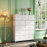 Tall Dresser for Bedroom, Fabric Dresser Storage Tower, Dresser & Chest of Drawers