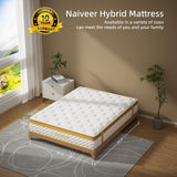 Cooling Gel Full Size Mattress, 10 Inch Hybrid Full Mattress in a Box with Pocketed Springs Memory Foam for Back Pain & Pressure Relief