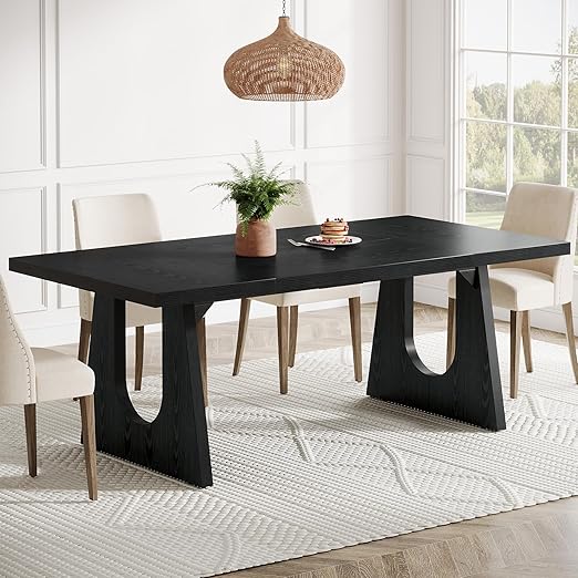 70.9-Inch Rustic Farmhouse Dining Table for 6-8 People