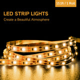 Mid-Century TV Stand for 65" TV with LED Lighting - 60 Inch