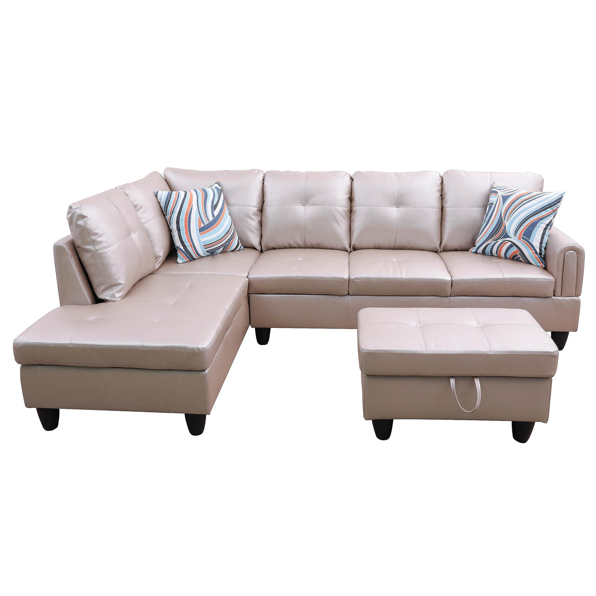 MZX-Bill-SS-00065-LWJ Sectional, Latte - L