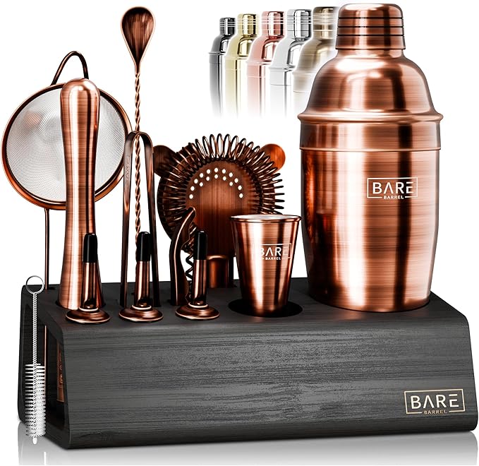 Mixology Bartender Kit Bar Set | 14-Piece Cocktail Shaker Set | Martini Barware Mixing