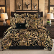 Safari Animal Print King Comforter Set - 8 Piece