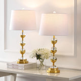 JYL2049A-SET2 Set of 2 Table Lamps Avery 27.5" Crystal LED Table Lamp Contemporary