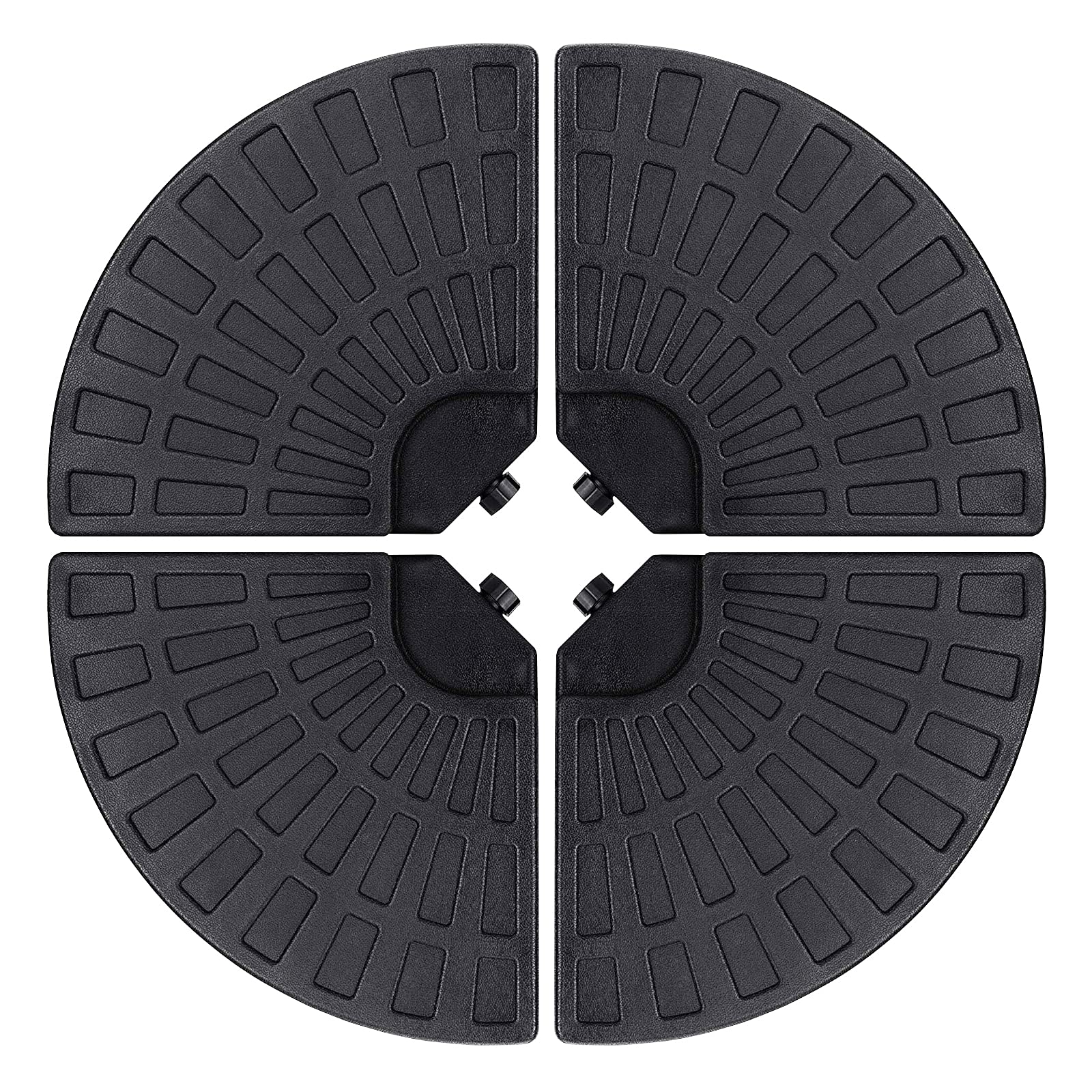 18.9" 4Pcs 13L Fan Shaped Water or Sand Filled Umbrella Base/Fan Style