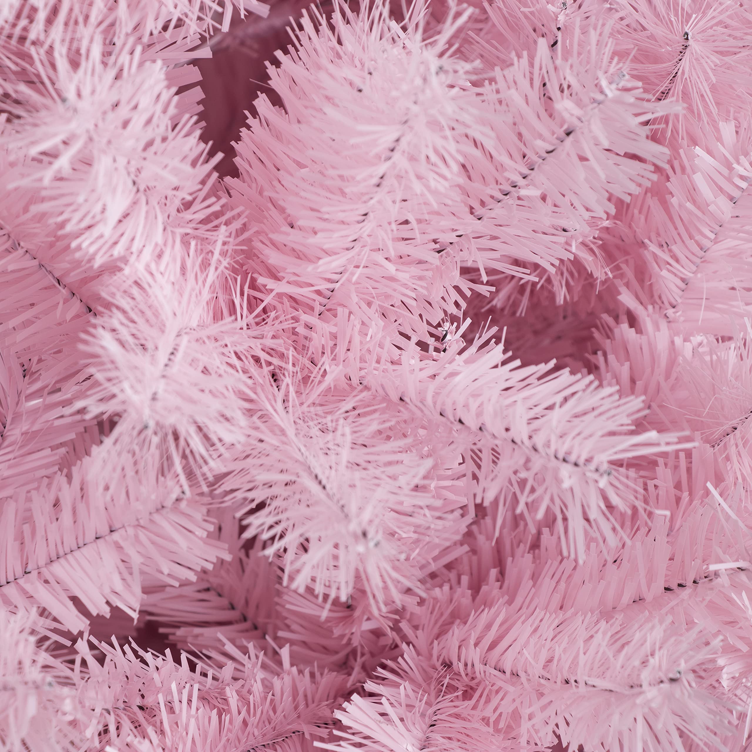 Artificial Christmas Pine Tree Fake Xmas Spruce Trees Holiday Decoration with Metal