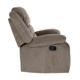 Azrael Fabric Manual Reclining Chair, 37.5" W, Chocolate