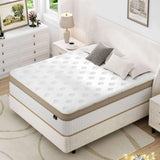 King Size Mattress - Upgrade Strengthen - Firm 14 Inch Hybrid King Mattress in A Box